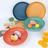 LunaLulinlk 8 PACK 9 Inches Lightweight Wheat Straw Plates, Lightweight Unbreakable Kitchen Plate Sets - 4 of 4