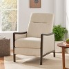 Upholstered Push-Back Recliner Chair,Modern Accent Chair with Birch Wood Frame for Bedroom or Office-Masion Boucle - 3 of 4