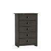 Galano Geordano 5-Drawer Chest of Drawers (46.2 in. × 17.1 in. × 30.4 in.) in Dusty Gray Oak, Knotty Oak, Dark Gray Oak - 3 of 4