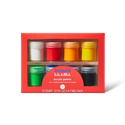 8ct Satin Acrylic Paints - Mondo Llama™ : Target