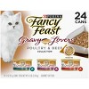 Purina Fancy Feast Gravy Lovers Poultry with Chicken and Turkey  & Beef Collection Gourmet Wet Cat Food - 3oz/24ct Variety Pack - image 2 of 4