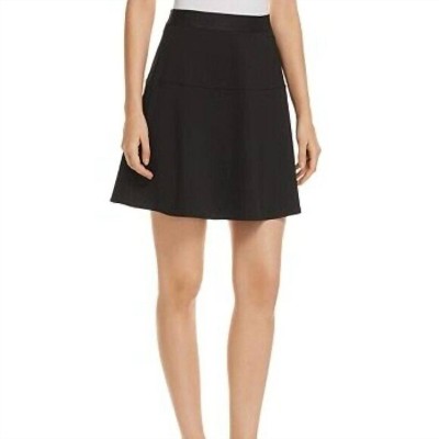Women's Wo's Cornelia A Line Black Mini Skirt - Le Gali