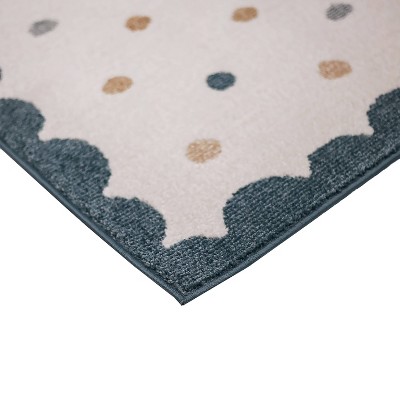 Orian Playroom Dots Light Blue Rug