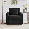 GDFStudio Tenley Modern Chenille Accent Chair with Storage Ottoman, Cup Holder and Convertible Armrest Table - 4 of 4
