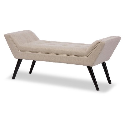 Baxton Studio Tamblin Mid-century Modern Retro Beige Linen Fabric Upholstered Grid-Tufting 50-Inch Bench Baxton Studio Tamblin Mid-century Modern Retro Beige Linen Fabric Upholstered Grid-Tufting 50-Inch Bench