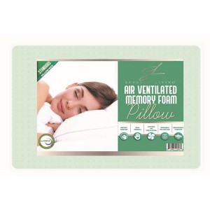 Supreme Living Air Ventilated Memory Foam Pillow Green Tea Infused – Promotes Airflow, Adaptive Support - 1 of 1