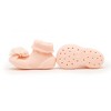 Komuello Baby Girl First Walk Sock Shoes Corsage Pink - 2 of 4