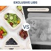 Dexmalle 12pc Food Meal Prep Containers with Exclusive Glass Lids - 3 of 4