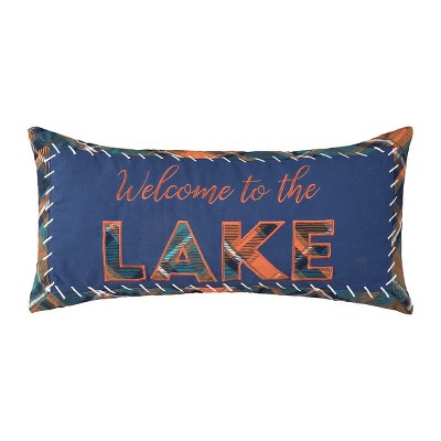 C&F Home 12" x 24" Lake Troy Embroidered Thanksgiving Throw Pillow