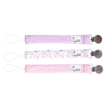 Metal Iron Baby Pacifier Clips, Platinum, 35x15mm