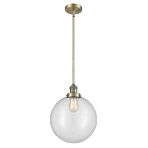 Beacon - 1 Light Stem Hung Mini Pendant In Industrial Style-15 Inches Tall and 12 Inches Wide - 1 of 1