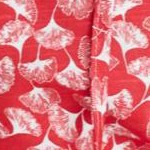 radiant red white print