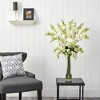 Nearly Natural Delphinium Artificial Flower Arrangement, White - 2 of 2