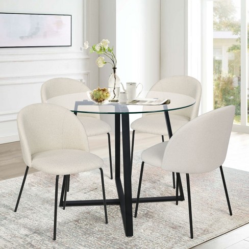 Target glass dining store table