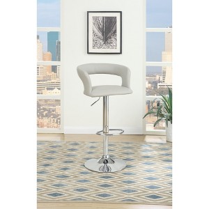 NicBex Dining Chairs Set of 2 Bar stool Upholstered Chair Adjustable Swivel Chair for Home Bar and Kitchen Island with Back - 1 of 4