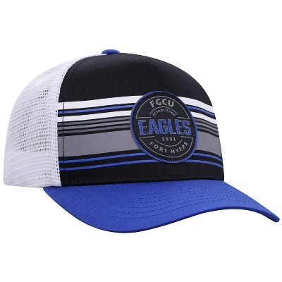 NCAA Florida Gulf Coast Eagles Men's Vista Black with Hard Mesh Snapback Hat