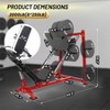 ODK Leg Press Machine, Professional Adjustable Strength Training Leg Machines with 4 Weight Plate Storage Holders for Full Lower Body Workout - 2 of 4
