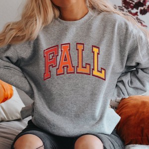 Simply Sage Market Varsity Fall Ombre Sweatshirt - 1 of 4