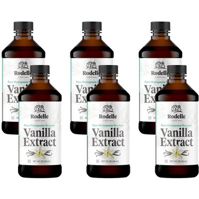 Rodelle Pure Madagascar Bourbon Vanilla Extract - 6 pack, 4 oz