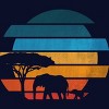 Junior's Design By Humans African safari sunset By taisonjec T-Shirt - 2 of 3