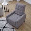 Tufted Upholstered Ergonomic Living Room Recliner - Merrick Lane - 3 of 4