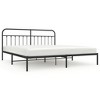 vidaXL Metal Bed Frame with Headboard Black 76 in.x79.9 in. King - 2 of 4