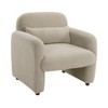 Cesicia 32.5" x 31" x 33"H Taupe Fabric Cozy Comfort Chair For Living Room 1pc - 2 of 4