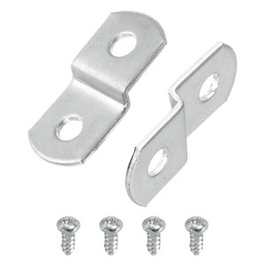 Unique Bargains Z Shape Offset Canvas Clips with 2 Mounting Holes and Screws - 1 of 4