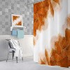LunaLulinlk Orange and Gold Marble Shower Curtain - 2 of 4