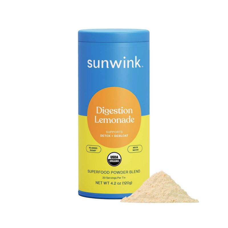 Sunwink Digestion Lemonade Vegan Superfood Powder, 1 of 12