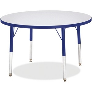 Jonti-Craft Berries Elementary Height Color Edge Round Table (36 x 36) in Blue - 1 of 2