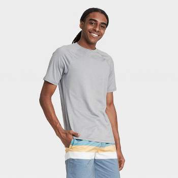 Men's Slim Fit Short Sleeve Rash Guard Swim Shirt - Goodfellow & Co™