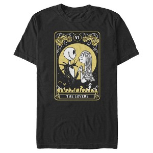 Men's The Nightmare Before Christmas The Lovers Tarot Card T-Shirt - 1 of 4