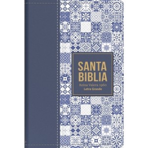 Biblia Rvr 1960 Letra Grande Tamaño Manual Símil Piel Azul Oscuro(bible Rvr 1960 Large Print Handsize Leatherlike Tiles Dark Blue (Spanish Edition) - 1 of 1