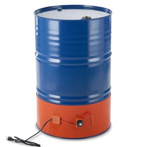 VEVOR Metal Drum Heater,1200 Watt 10 inch Width,Pail Heating Band for 55 Gallon Barrel, 86-302℉ Adjustable Thermostat,Silicone, FCC Listed Orange&Blue - 1 of 4