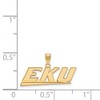 Black Bow Jewelry 10k Yellow Gold Eastern Kentucky Colonels NCAA Medium Pendant - 2 of 3