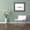Trademark Fine Art -Marlene Watson 'San Antonio Texas Skyline WB-BW' Matted Framed Art - 3 of 4