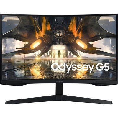 Manufacturer Refurbished Samsung LS27AG552ENXZA 27" Class Curved 165Hz 1ms Gaming Monitor, Black
