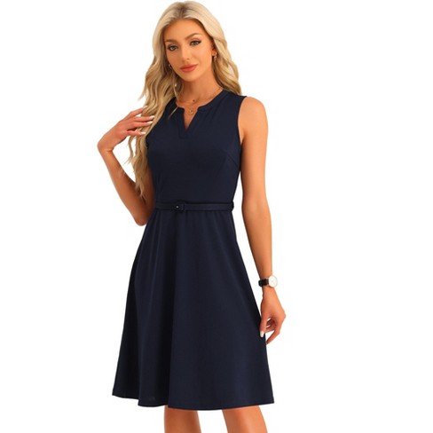 Smart Gabardine Sleeveless Dress with Side Pockets – YEOHLEE