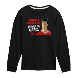 Boys' - Ferris Bueller's Day Off - Ferris My Hero Long Sleeve Graphic T-Shirt - 1 of 4