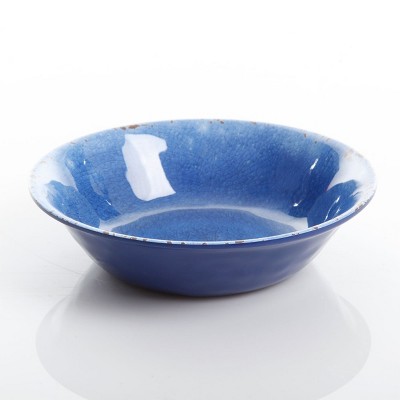 Mauna Cobalt Blue Melamine Dinnerware Set, Service for 4