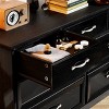 Dexmalle Modern 3 Drawer Bedroom Chest of Drawers with 7 Drawers Dresser - 4 of 4
