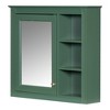 Chery Life 30'' x 28'' Wall Mounted Storage Cabinet, Bathroom Wall Cabinet with Mirror,Medicine Cabinet with 3 Open Shelves - 3 of 4