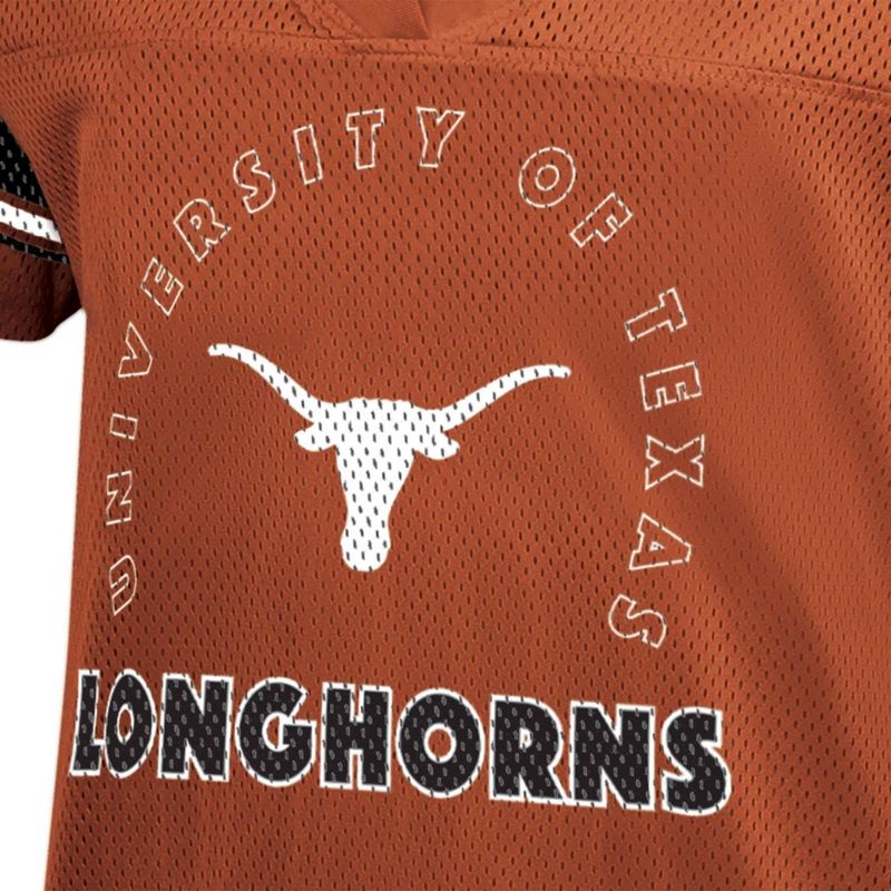 NCAA Texas Longhorns Women&#39;s Mesh Jersey T-Shirt, 3 of 4