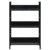 vidaXL 3-Layer Book Shelf Black 23.6 in.x10.9 in.x35.6 in. Engineered Wood - image 3 of 4