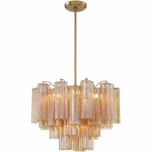 Crystorama Lighting Addis 6 - Light Chandelier in  Aged Brass - 1 of 4