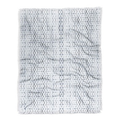 Becky Bailey Shibori Diamonds Woven Throw Blanket, 50x60 - Deny Designs