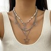 Y2K Star Pendant Necklace - Silver Layering Toggle Chain for Women - 2 of 4