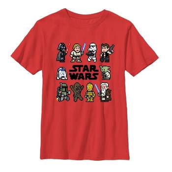 Boy's Star Wars Pixel Character Square T-Shirt