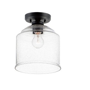 Maxim Lighting Acadia 1 - Light Semi-Flush Mount in  Black - 1 of 3